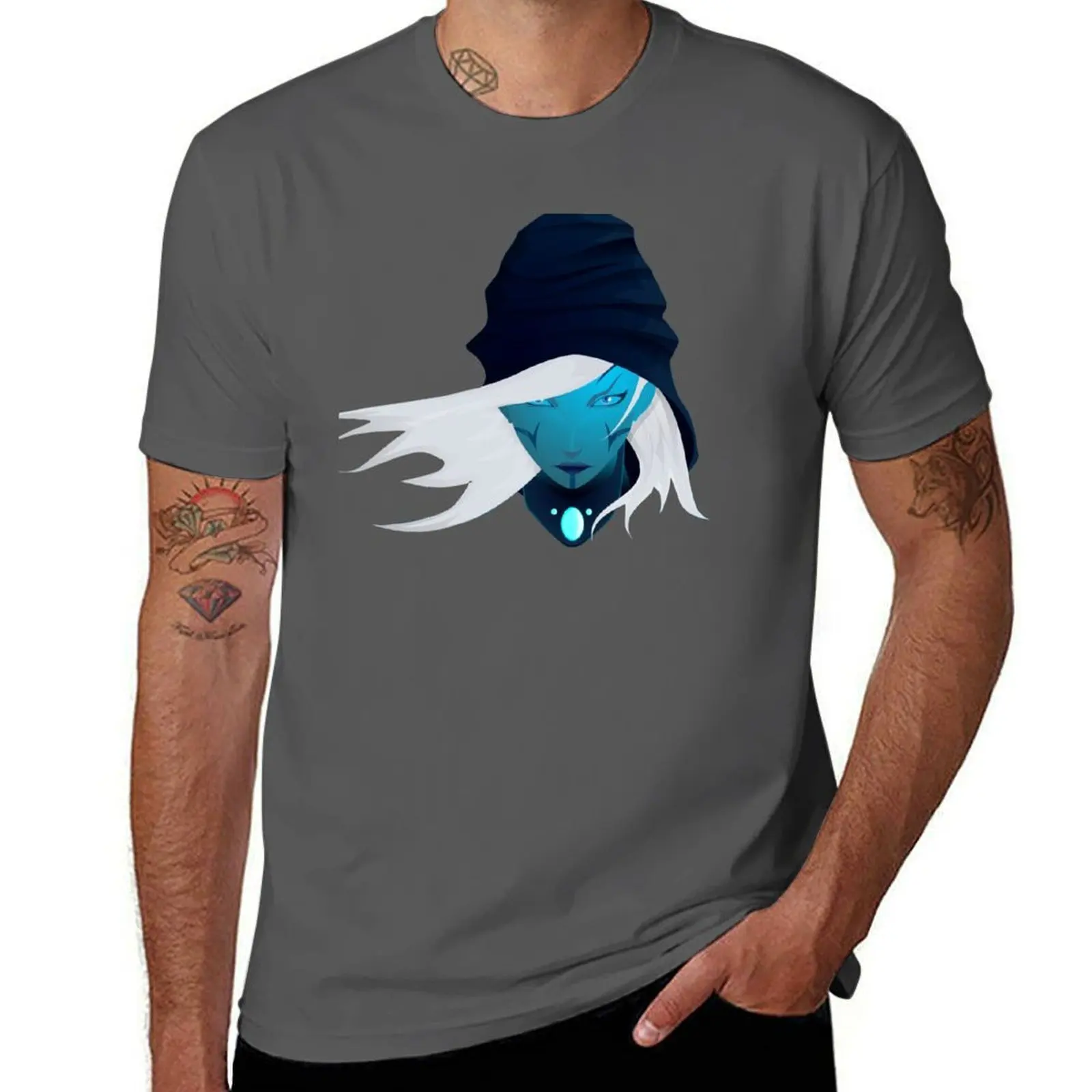 

Dota 2 drow ranger T-Shirt t shirt personalised man t shirts high quality luxury brand T-Shirt