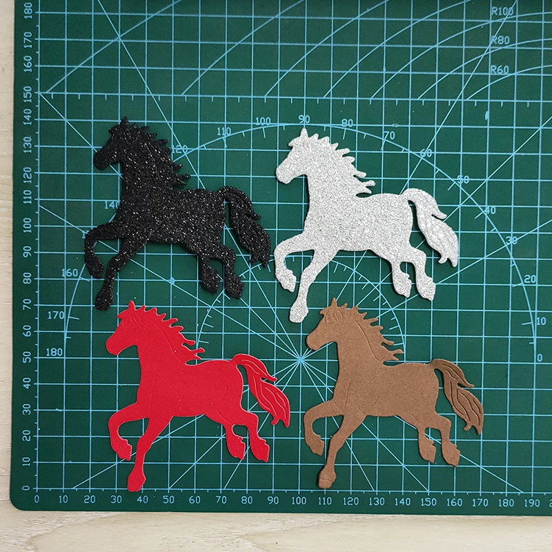 New Horses Steed metal cutting die mould scrapbook decoration embossed photo album decoration card making DIY handicrafts