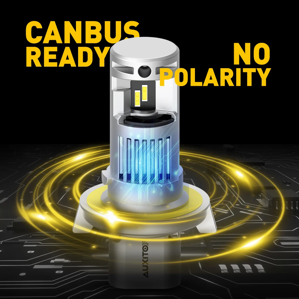 AUXITO 2Pcs 20000LM 9008 H13 LED Headlight Bulbs 6000K White Canbus LED High Low Beam CSP Automobile Headlights Super Bright 12V