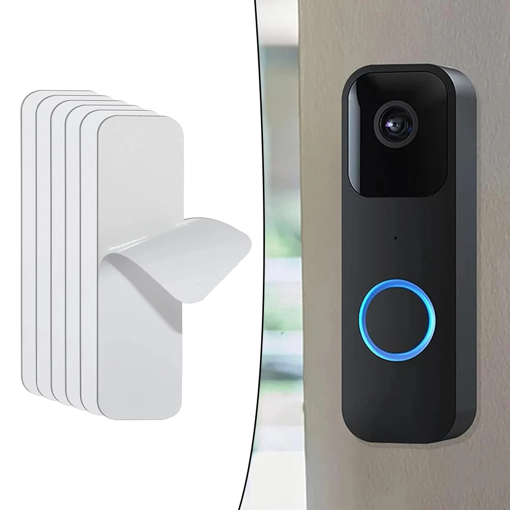 6 Pcs No Drill Doorbell Mount Double Sided Tape For Blink Battery Video Doorbell Strong Adhesion Door Bell Sticky Tape