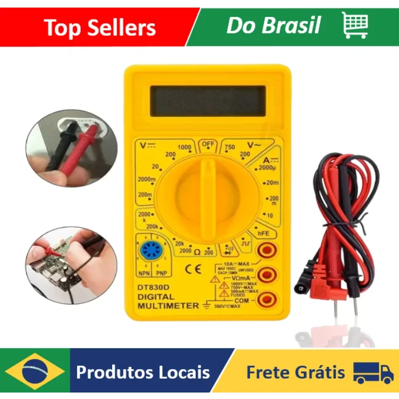 

Professional Digital Multimeter Portable Multi Test Cable