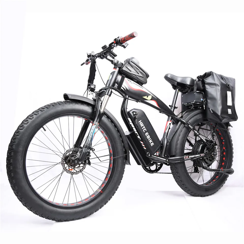 26inch Fat Tire e-Bike﻿﻿ 48v1500w High power rear drive motor 50ah Dual lithium battery long range Mobility aid snow tyre e-bike image 5