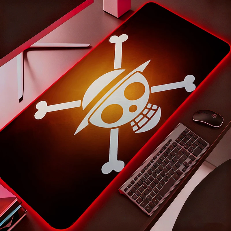 RGB 컴퓨터 Varmilo 키보드 LED 마우스 패드 백라이트 원피스 게임 액세서리 게이머 카펫 데스크 매트 마우스패드