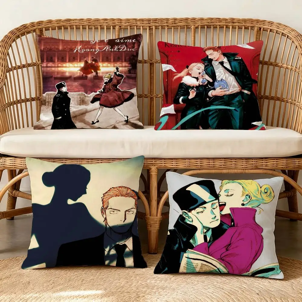 Emma X Aleksander Veil Manga    Pillow Anime Pillow Sofa Bed Head Pillow Cover Cushion Cover Fashion