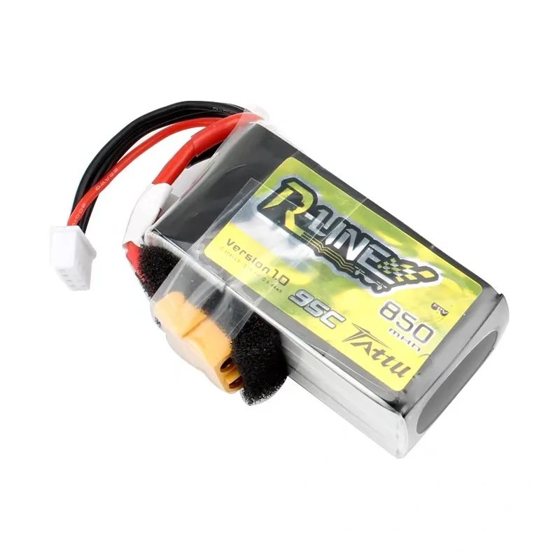 Pour TATTU Gold Brick 1.0 batterie au Lithium polymère 650 750 850mAh 95C haute tension pour Drone FPV 3S 4S 6S1P en option