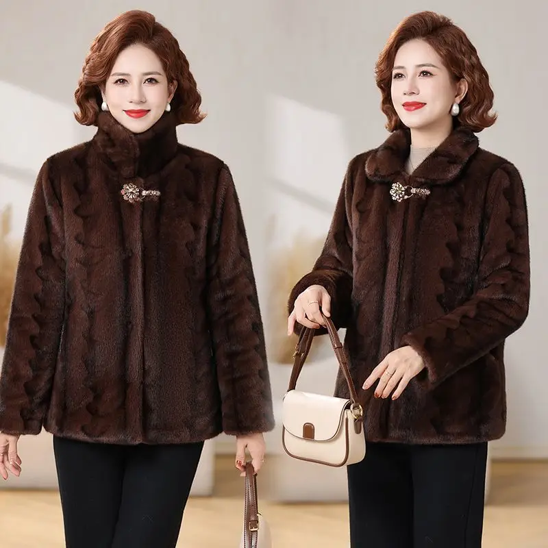 Luxo de alta qualidade outono inverno casaco de pele feminina jaqueta de pele do falso fofo macio botão-up casaco curto quente superior casacos vintage