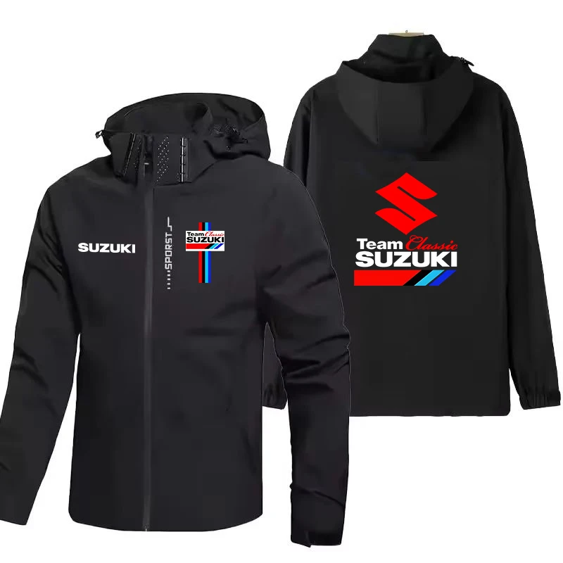 2026 Chaquetas con capucha populares de estilo Suzuki Racing para primavera y otoño, chaquetas para parejas de deportes al aire