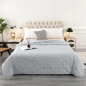 Summer ultrasound camping bed quilt double single duvet king queen size bedspread machine washable Nordic air conditioning blanket
