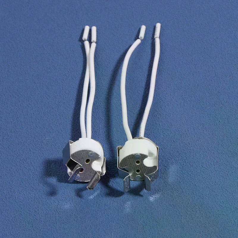 3Pcs MR16 GU5.3 G5.3 Socket MR16 Socket Lamp Holder With Bracket LED Halogen Gu5.3 Light Socket White 10cm Silicone Cable