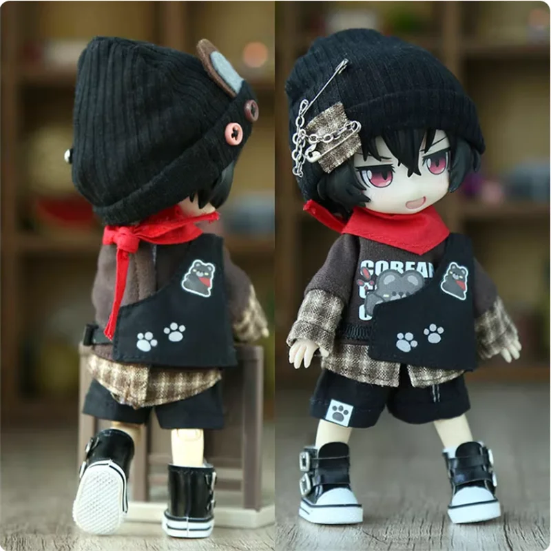 

Snail 1/12 12 Points OB11 Doll Clothes Hat Vest Shorts Top Cute Set Model P9 UFDOOLL Bjd Body In Stock