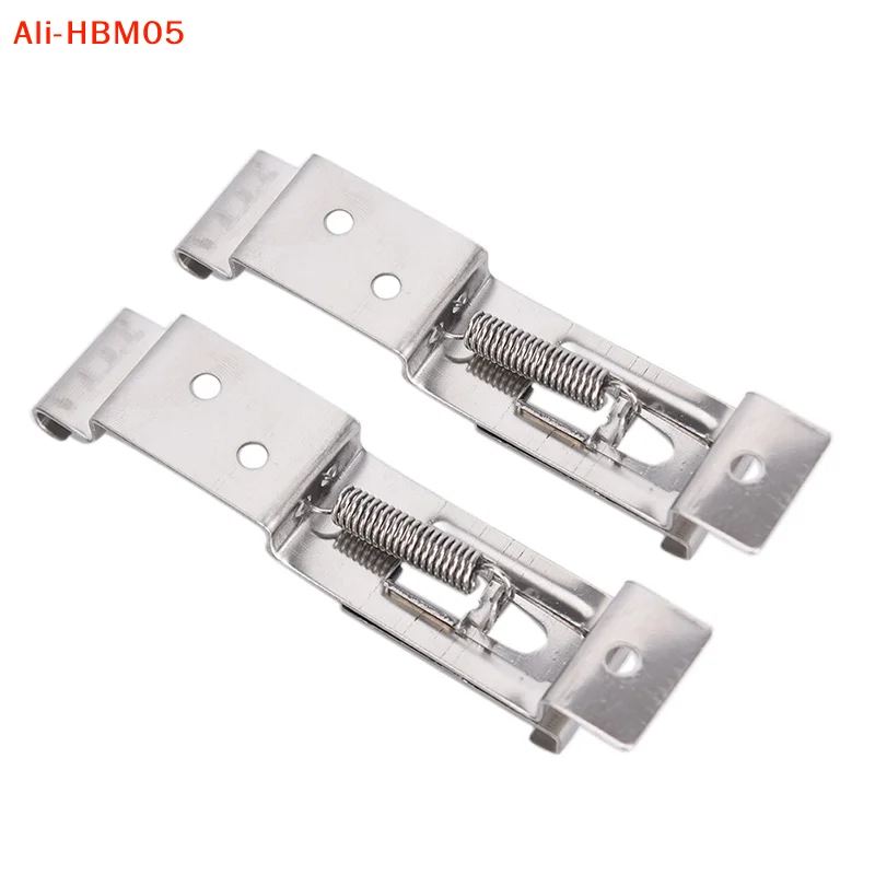 (HB05)2X European Car License Number Plate Frame Holder Trailer Clips Spring Bracket