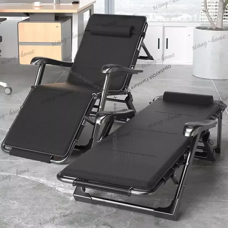 PG Foldable Office Nap Chair – Single Bed Style Recliner Home Balcony Leisure Lazy Chair Backrest Workplace Break Time Rest JT40