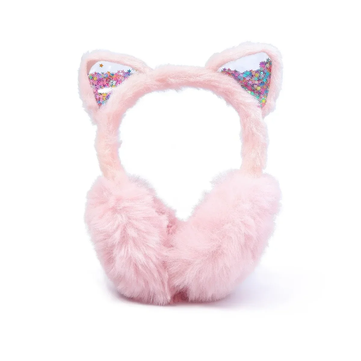 Crianças gato orelha fuzzy orelha muffs inverno aconchegante quente earmuffs para meninas tempo frio orelha mais quente bonito crianças inverno acessório de orelha