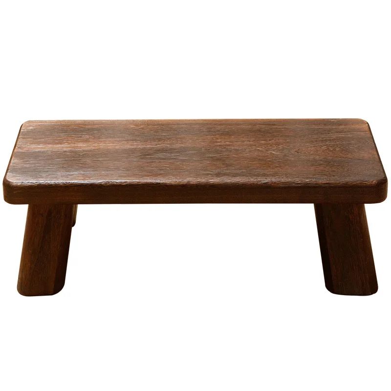 Japanse lage theetafel massief houten Tatami salontafels vloerzitbureau voor theehuis traditionele Kotatsu-stijl dorpelbijzettafel