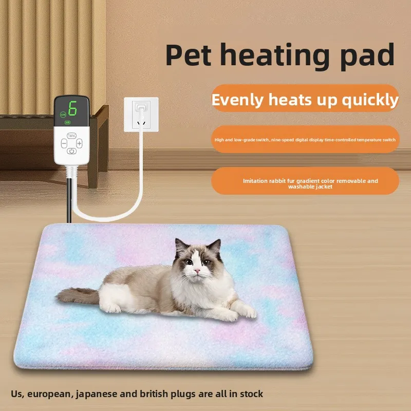 

Waterproof & Chew-resistant Pet Heating Pad, Cozy Safe Warm Mat for Cats and Dogs, All Seasons Indoor Use