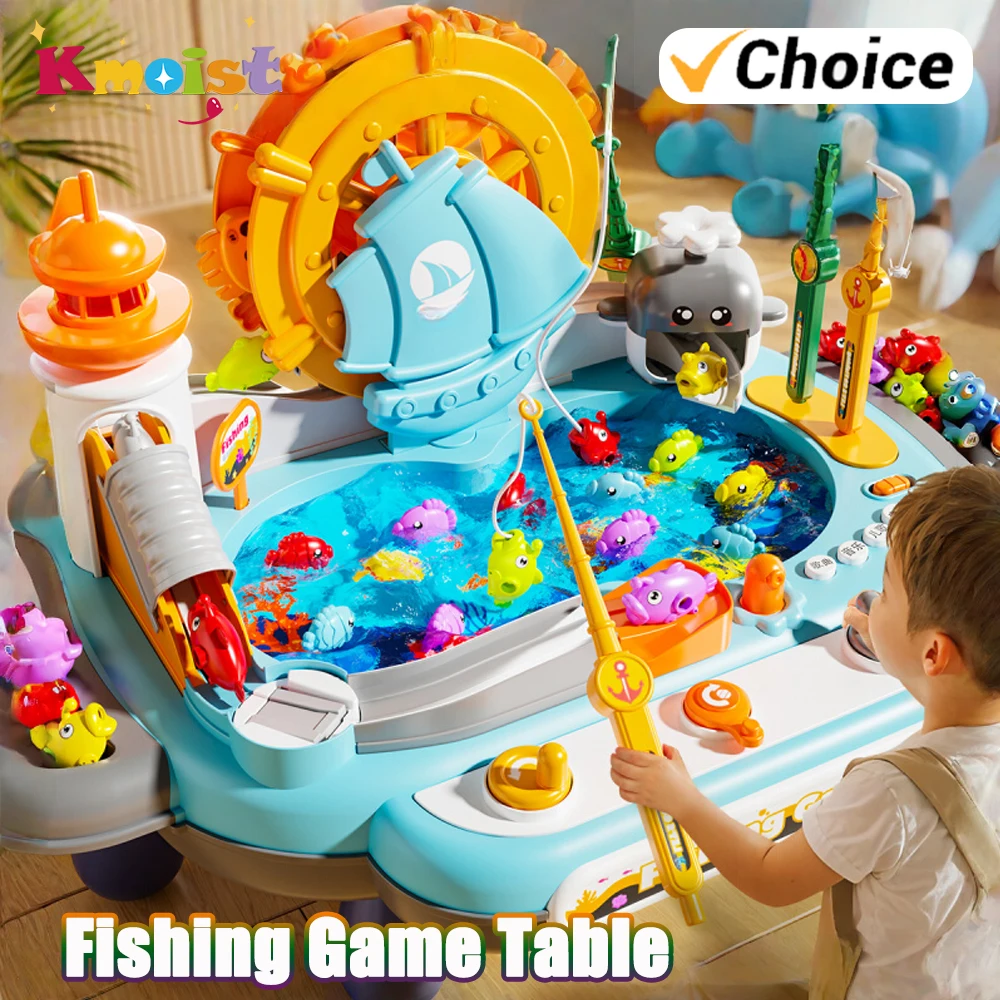Educational Children's Toy Diy Breakthrough Fishing Table Parent-child Interactive Toys Fun Puzzle Birthday Gifts for Kids