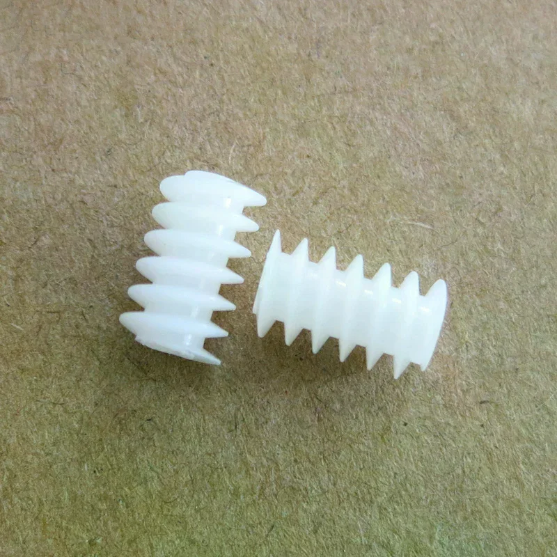 10pcs/lot Plastic 6 10 2A 0.5 White Right Hand Worm Turbine Module Reduction Gears Diy Model Parts Home Use Daily Essential