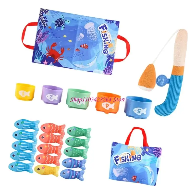 

Portable Cloth Fishing Game With Number Recognition For Toddlers Educational Toy Safe Soft Material Interactive Play