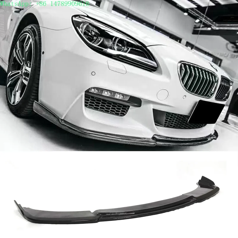 

New Carbon Fiber HM Harman Style Front Bumper Lip with Exhaust for M6 F06 F12 F13 6 Series MTECH 2012-2018