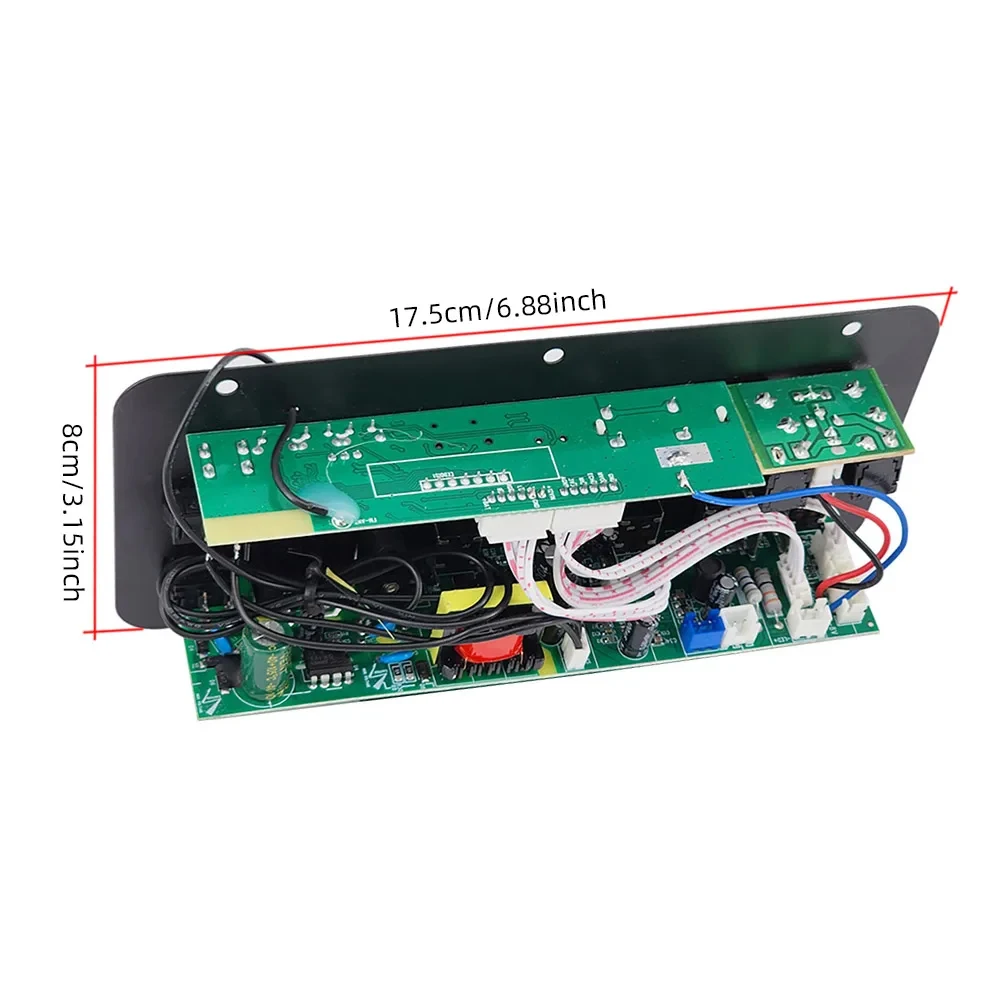 WOOPKER D30-II плата усилителя Bluetooth сабвуфер с дисплеем двойной вход микрофона USB-порт для домашнего динамика караоке DIY 30 Вт