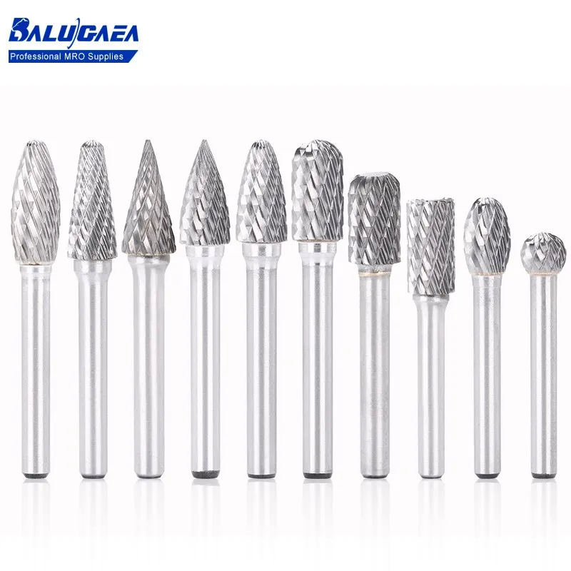 

6mm Shank Tungsten Carbide Rotary Burr 10mm Diameter Double Cut Rotary File For Dremel Rotary Aeecssories Tools