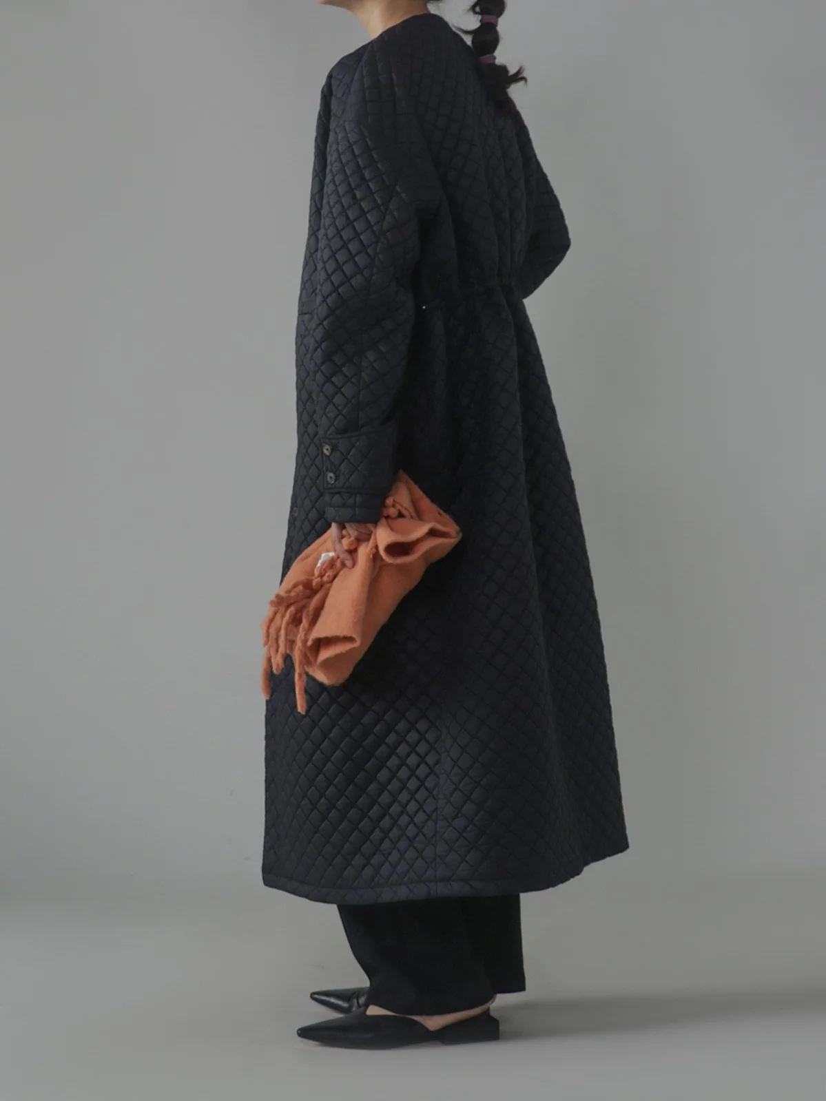 

Удлиненное хлопковое пальто оверсайз с круглым вырезом и шнурком на талии, в китайском стиле, оригинальный дизайн, объемная пышная верхняя одежда