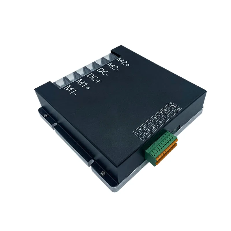 100A Dual Channel Brushed DC Motor Controller One Drag Two Synchronous Independent Control CAN Bus RC Lawn Mower Drive Module