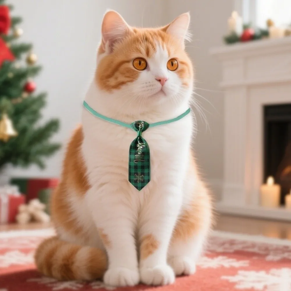 

Pet Supplies Cute Christmas Dog Tie Costume Decorative Dog Bow Tie Adjustable Pet Bowties Collar Xmas Celebration