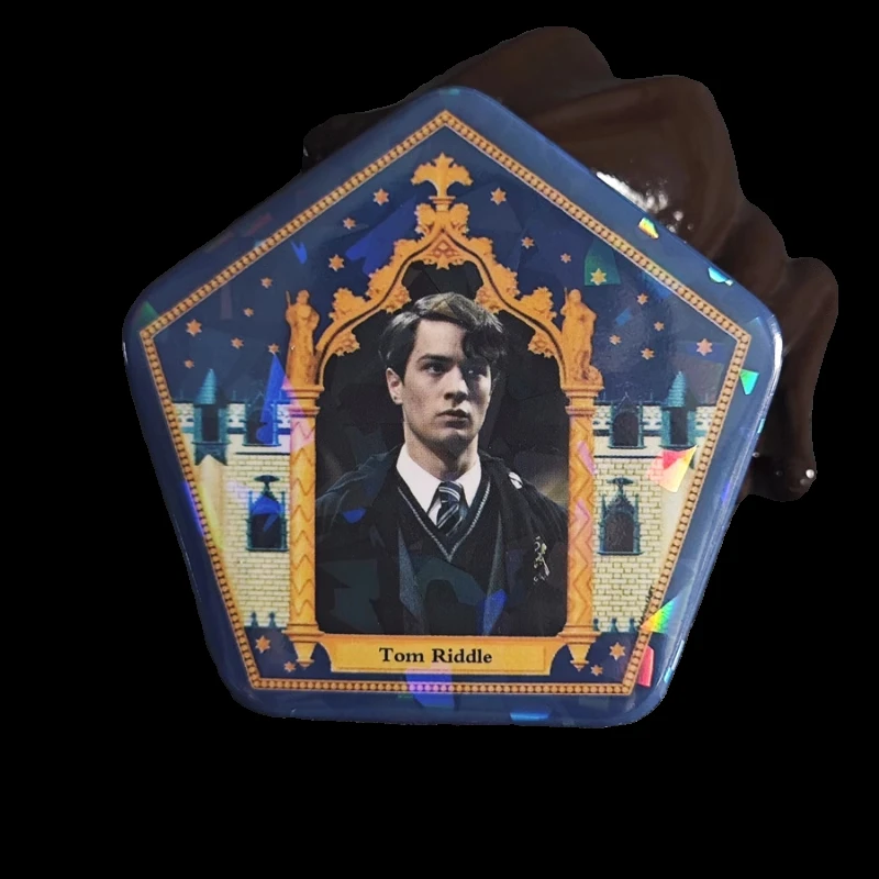 Harries Potter Chocolate Frog Wizard Card Badge Pentagon Laser Bar Brooch Gives Children The Same Wizard Card Gift