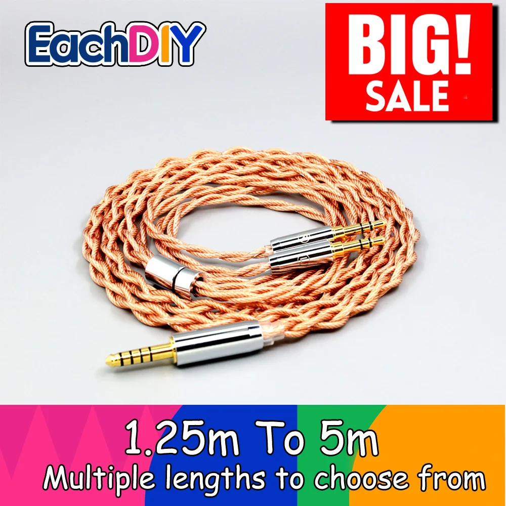 Graphene 7N OCC Shielding Coaxial Mixed Earphone Cable For Hifiman Sundara Ananda HE1000se HE6se DEVA HE400se Arya He35 LN007776