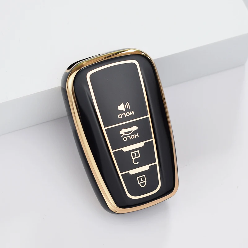 Osłona obudowa kluczyka do samochodu TPU do Toyota Camry CHR Corolla RAV4 Avalon Land Cruiser Prado Prius etui na pilota zdalnego sterowania 2018 - 2020 brelok do kluczy — zdjęcie 3