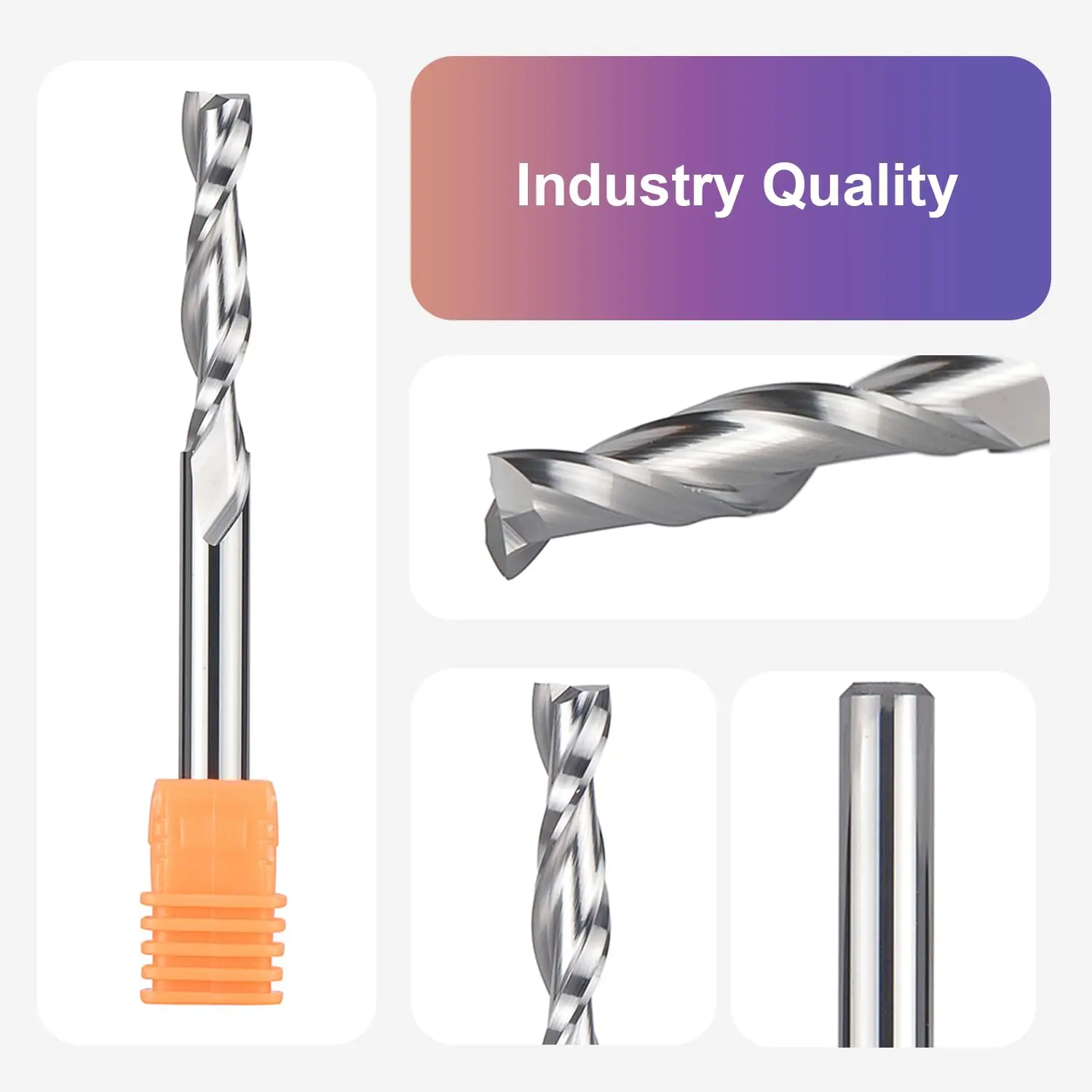 Imagem -03 - Dreaique-solid Carbide Router Bits para Carpintaria Fresa Kit Essencial End Mill Grupo Cnc Gravura mm Shank Pcs por Conjunto