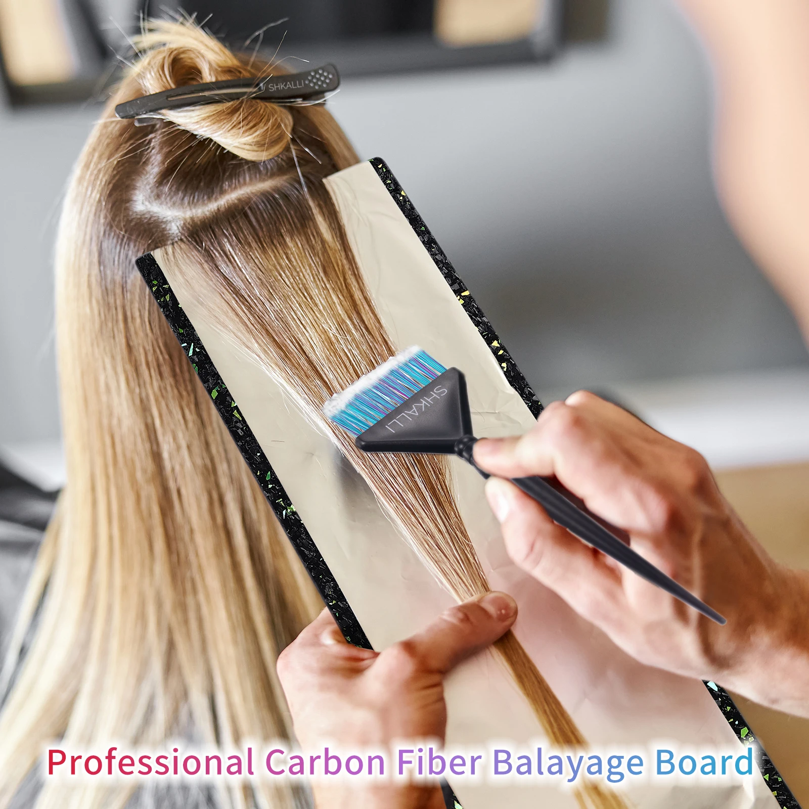 

SHKALLI Carbon Fiber Board for Hair Bleaching Coloring & Dyeing Professional Salon Foil And Balayage Tools
