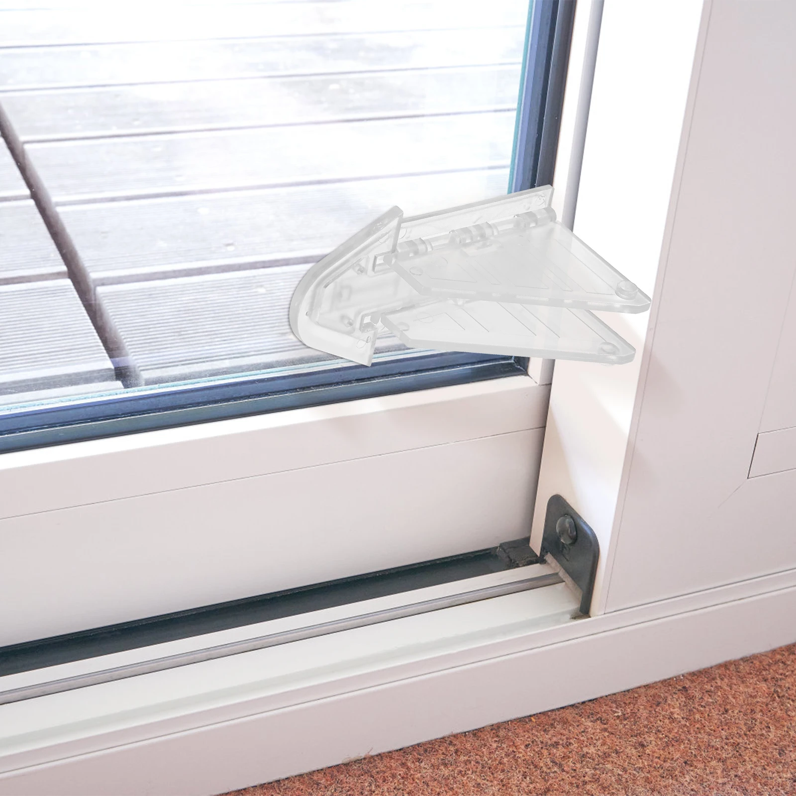 

6 Pcs Sliding Door Locks ABS Material Child Safety Proof Round Window Patio Glass Doors Easy Installation Versatile Use