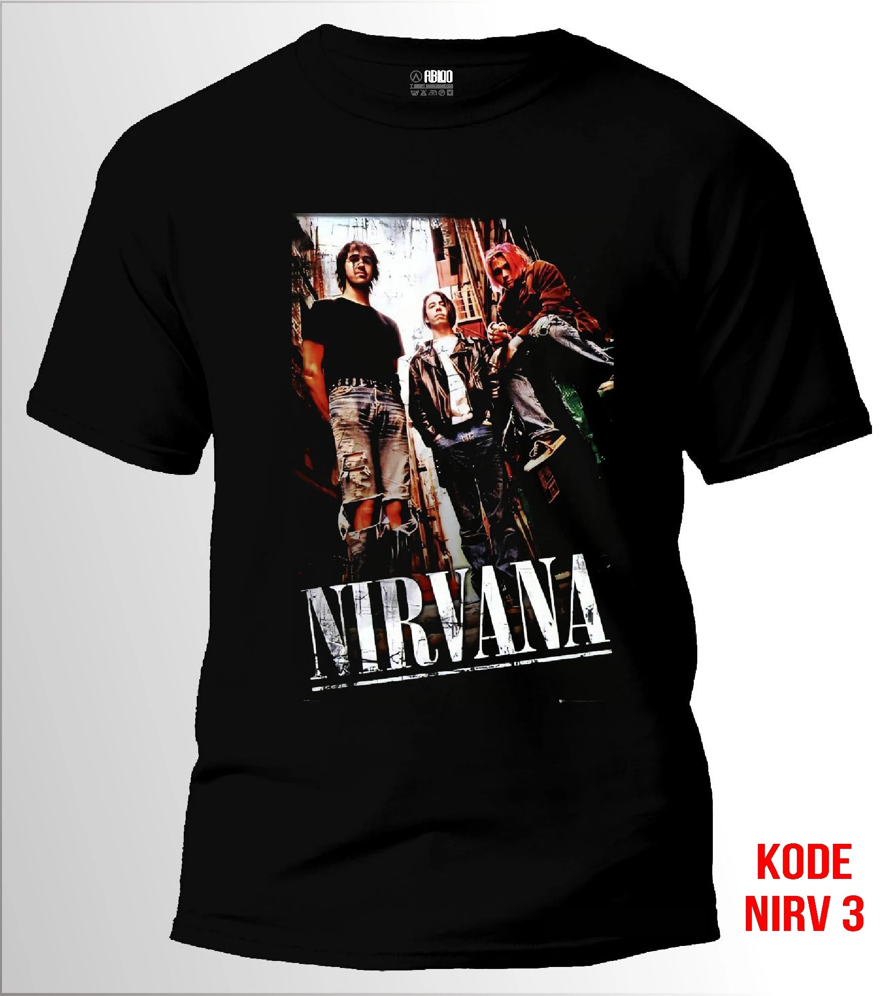 تي شيرت Kaos Band NIRVANA باند ميتال روك كاوس ميوزيك بريميوم ديسترو باكان 24s للبالغين للجنسين كاوس فيروسال #5