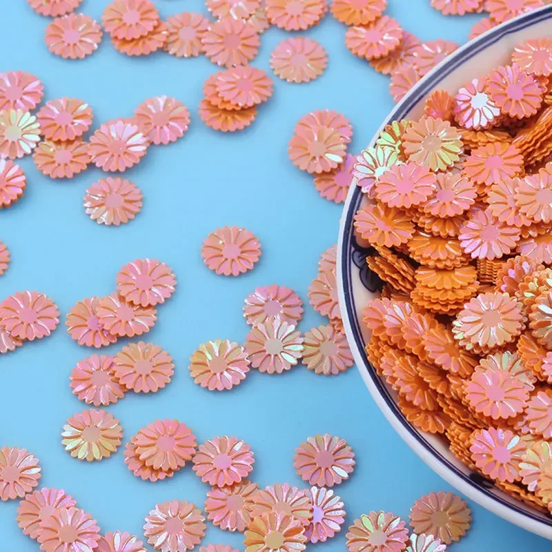 500g Kleine Gänseblümchen-Pailletten Matt 9mm Lose Pailletten für Hochzeitsdekoration/Bastelarbeiten Damen-Accessoires Pailletten – Detail 4