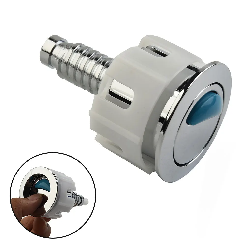 New High Quality Toilet Button Toilet Switch Accessories Heavy Duty Parts 38-49mm Dual Flush Water Button Silver