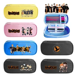 Haikyuu Student Pencil Case Karasuno Shoyo Hinata Movie Anime Cartoon Print Pencil Bag Go School Stationery Portable Storage Bag