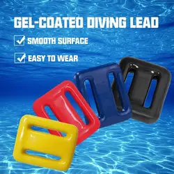 Cinturón de peso de plomo electrolítico para buceo, 1 piezas, retenedor, Clip, tope deslizante