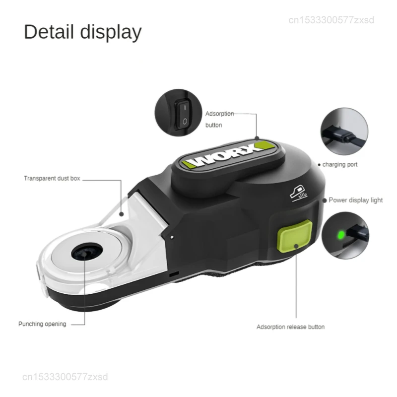 Xiaomi WORX Powerful Cleaner Dust Collect WA1602 13Kg Suction 35ml Visual Dust Box USB Type C Univeral Power Hammer Drill Tools