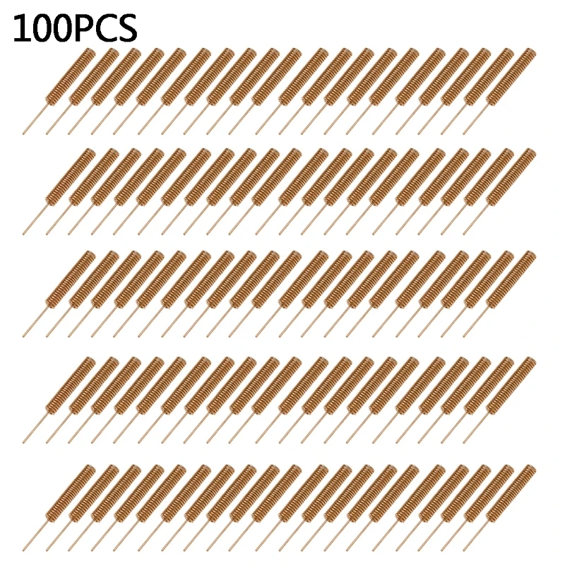 10Pcs 433Mhz Phosphor Spring Helical Antenna Direct Welding PCB Board