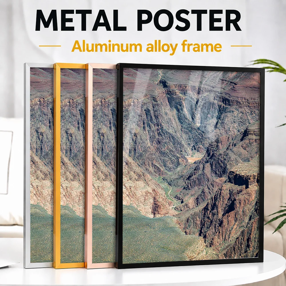 Grand Canyon Close Up Framed Aluminum Metal Poster Customized Scenic Tribute Wall Art A Thoughtful Gift For Travelers In Office