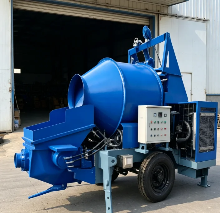 Professional Portable Concrete Mixer Pump with Mixing and Conveying Function for Construction Works