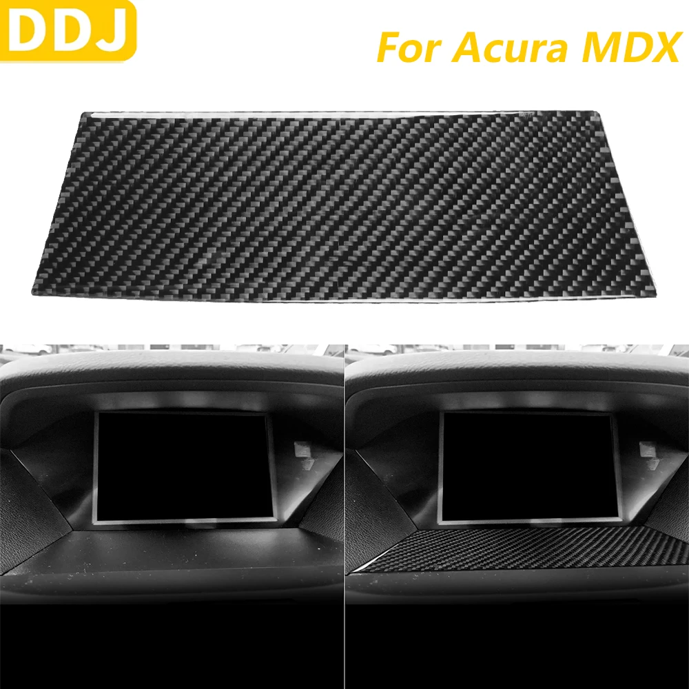 

For Acura MDX 2014-2020 Carbon Fiber Central Control Navigation Screen Lower Panel Trim Cover Car Interior Accessories Sticker