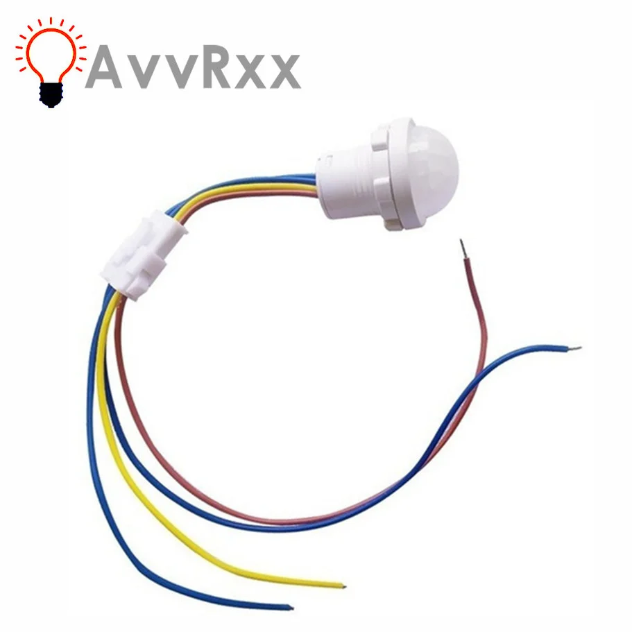 AvvRxx Mini Closet czujnik PIR detektor inteligentny przełącznik 110V 220V PIR czujnik ruchu na podczerwień wykrywanie automatyczne światło na