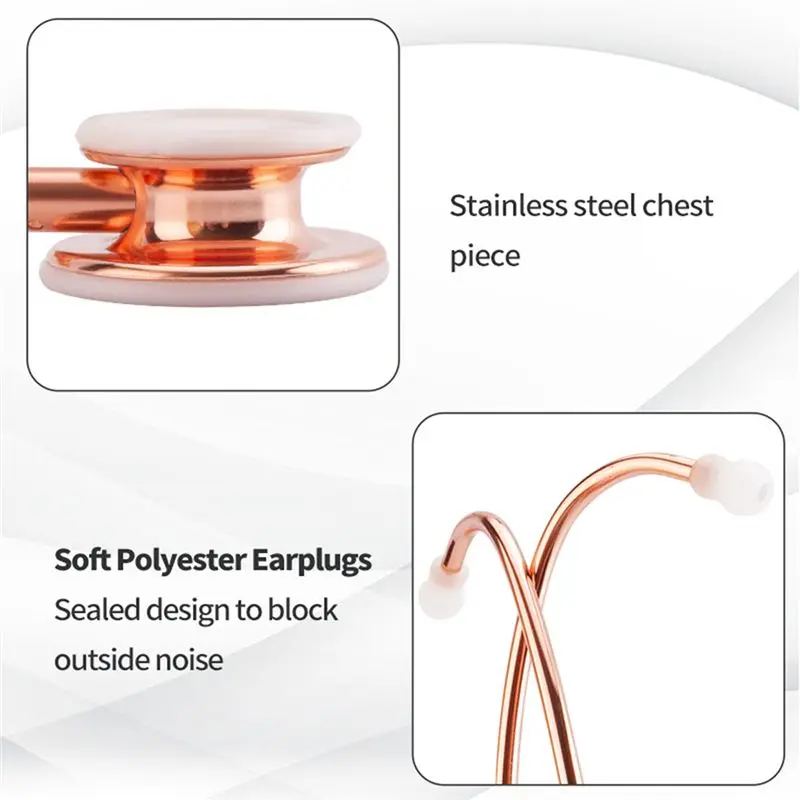 Professional Cardiology Stethoscope Double Head Stethoscope Equipment Nurse Student Stethoscope B