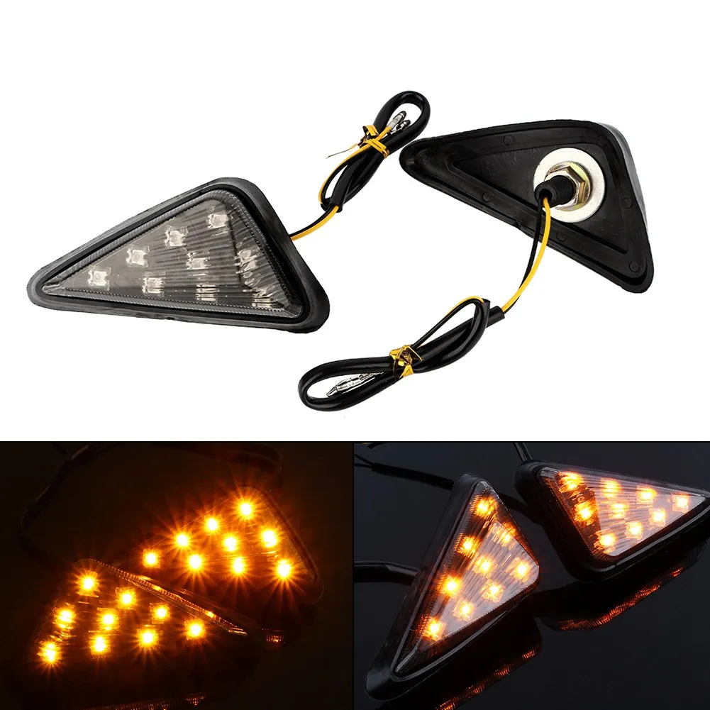 12v Turn Signal Kit 2x Motorcycle 12v European Triangle Embedded Turn Signal Motorcycle Turn Signal Black Lampshade