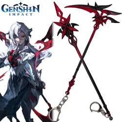 Game The Knave Arlecchino Crimson Moon's Semblance Key chains Cosplay Alloy Weapon Pendant Props Keychain Accessoories Key Ring