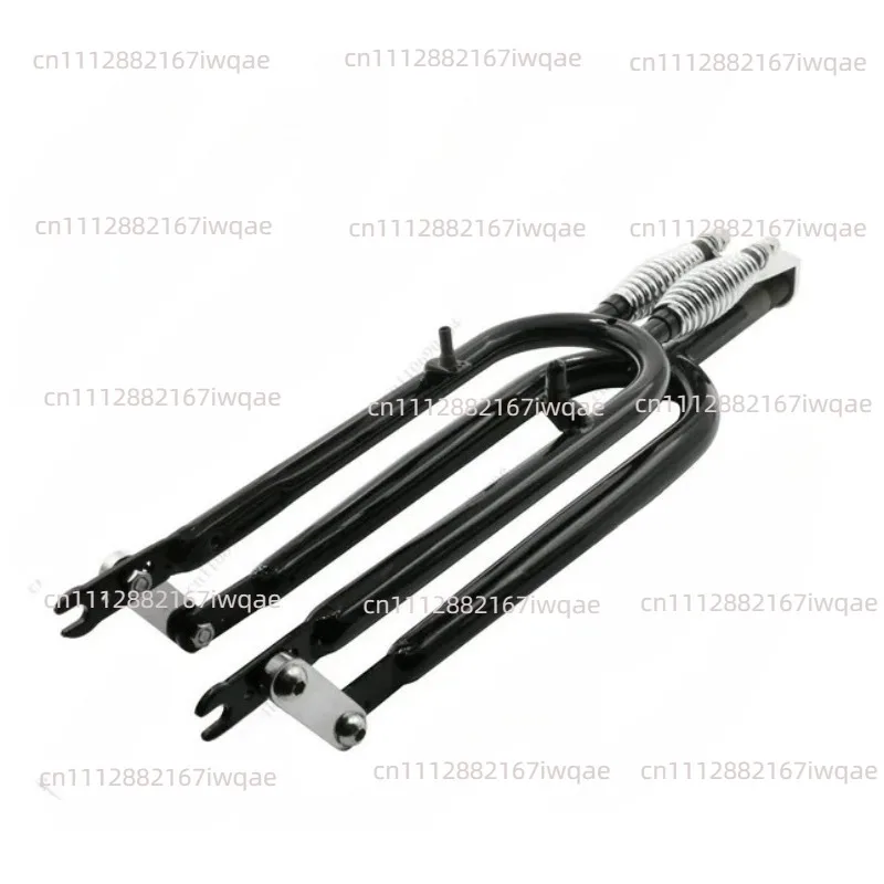 New 26 Inch 24 Inch Double Spring Retro Beach Bike Connecting Rod Front Fork Modified Indian V Brake