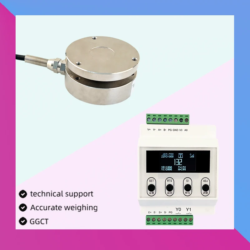 

58mm Flat Load Cell Weight Sensor and IoT Indicator Display Instrument for Education Science Technology Tension Compression